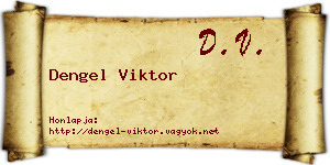 Dengel Viktor névjegykártya